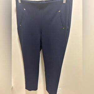 Chico's Juliet Navy Ponte Ankle Pants